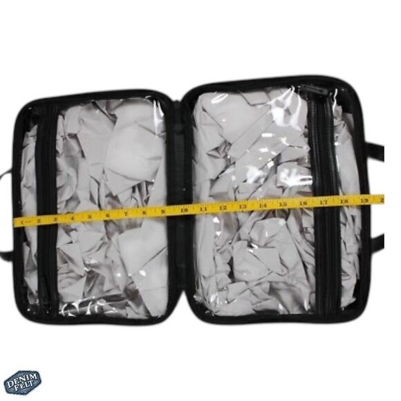 Steve Madden Black Logo Weekender Cosmetic/Jewelry Travel Vacation Tote Bag |NEW - Picture 8 of 8